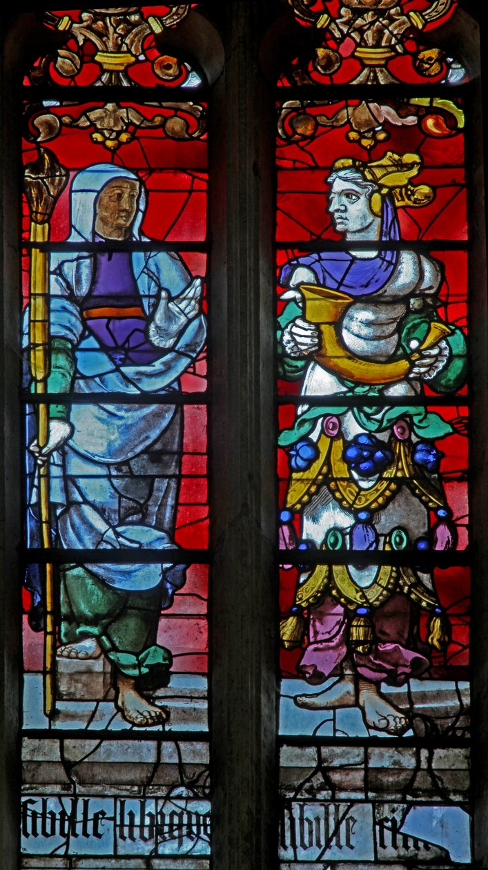 Cimmerian and Libyan Sibyls (Window W323) by French School