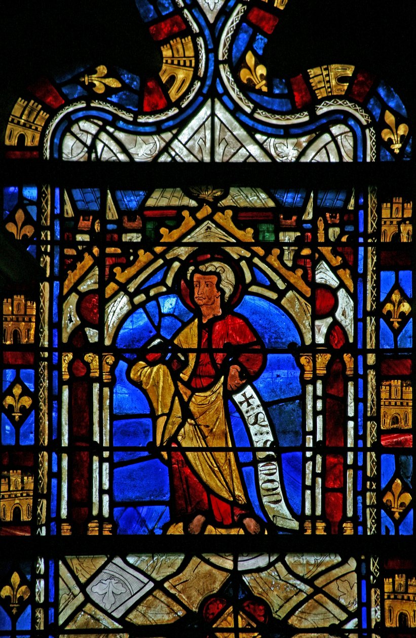 Window depicting St Simon by French School