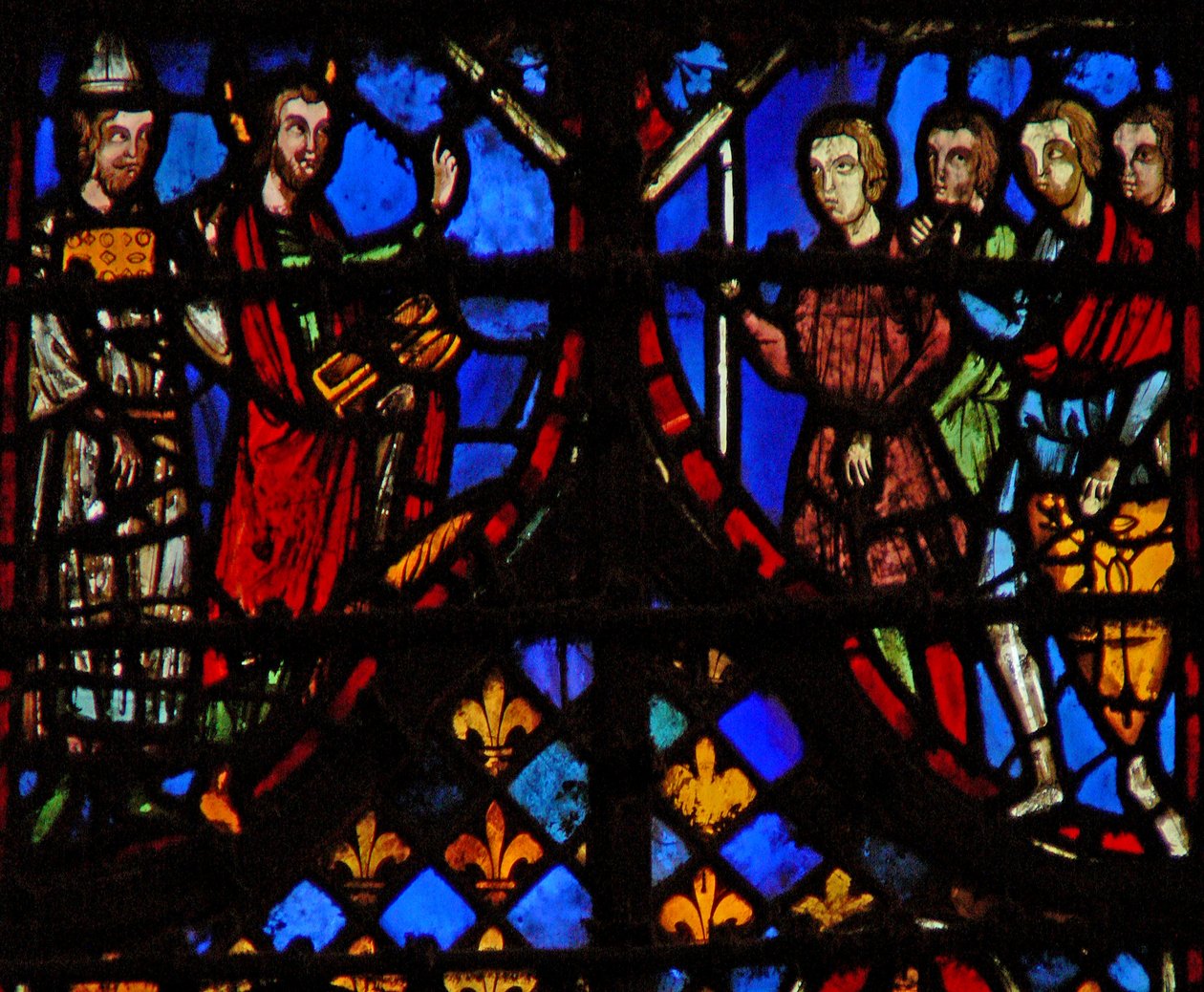 Moses and Aaron speaking to the people by French School
