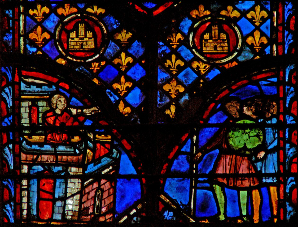 Sounding a trumpet (the Shofar?): the Israelites exploring the country by French School