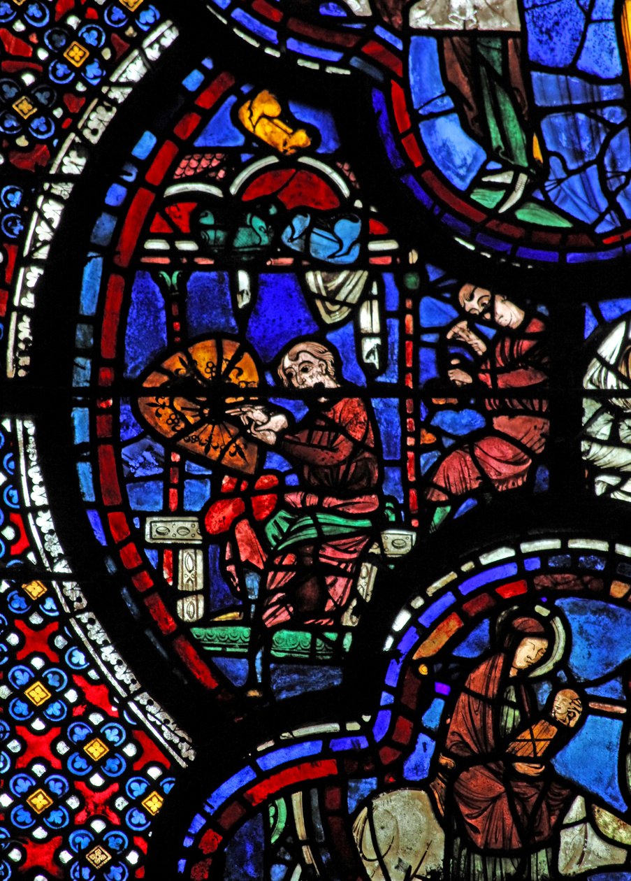 Window W48 Depicting the Donors - The Armourers by French School