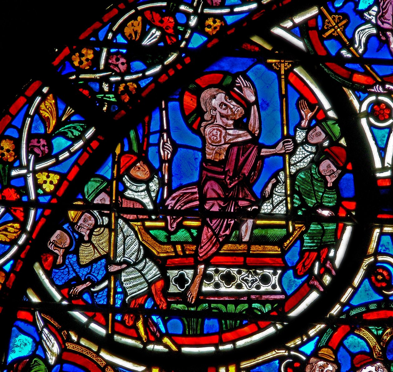 Window depicting the Resurrection by French School