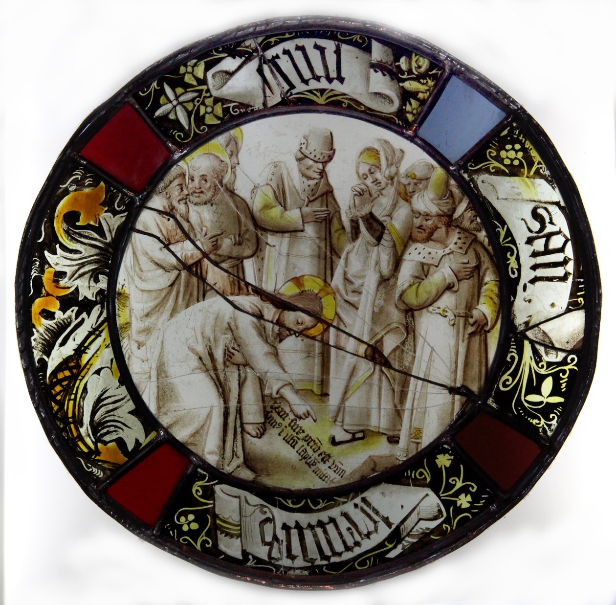 Window w79 Depicting Christ and the Woman Taken in Adultery by French School