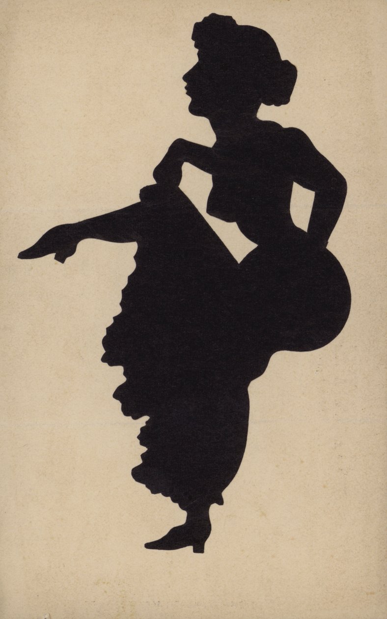 Woman Dancing the Can-Can by French School
