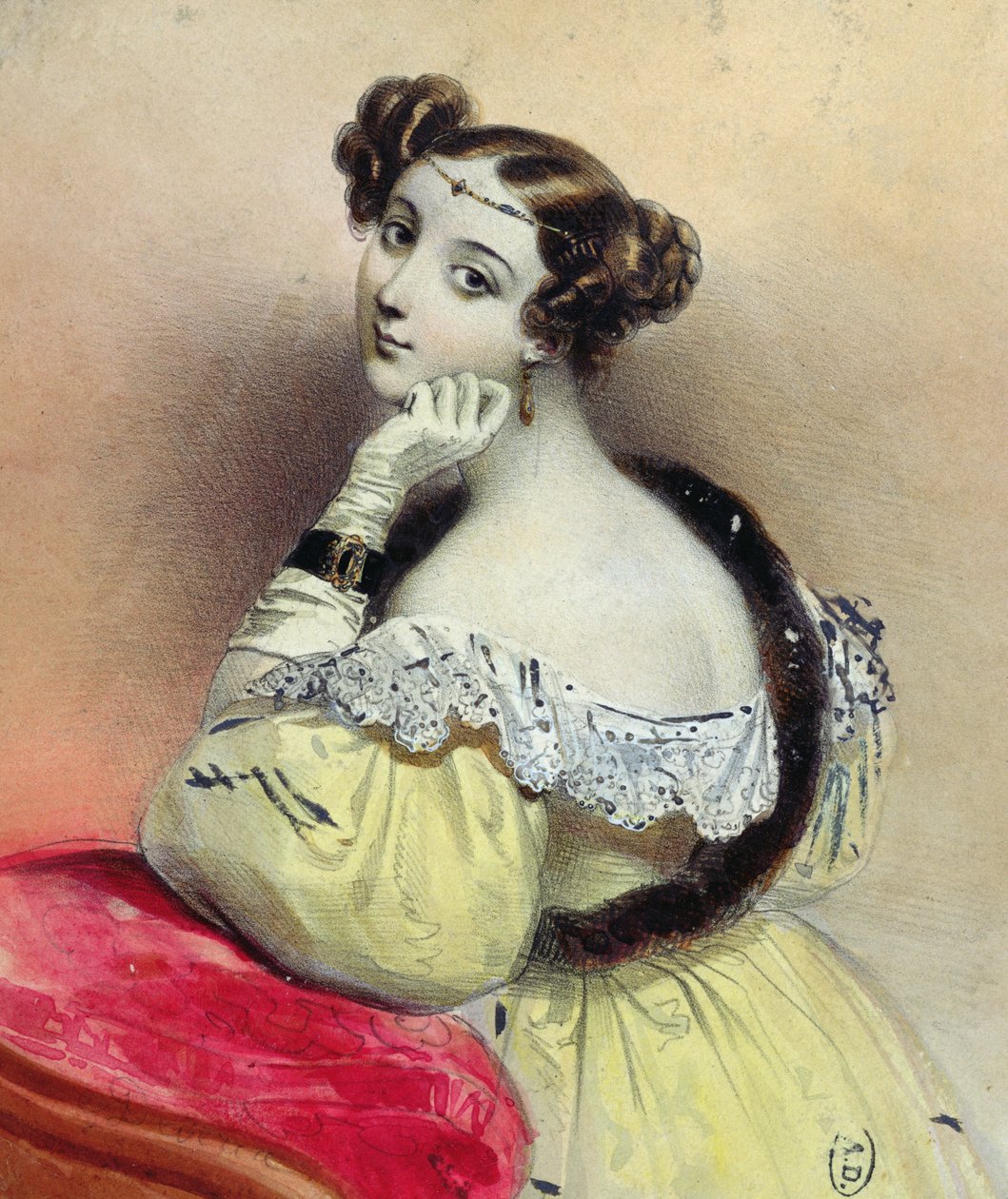 Woman with a Diadem, c.1835 by French School