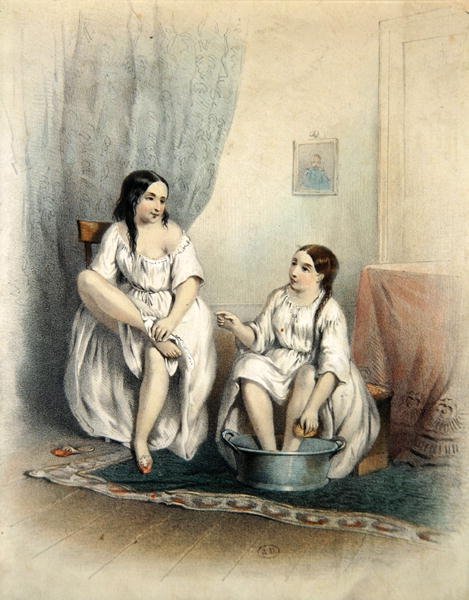 Women at their Toilet by French School