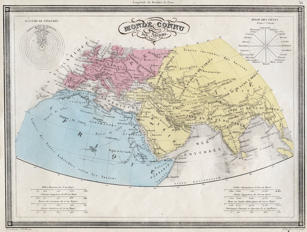 World known of the ancients - Plate extracted from 