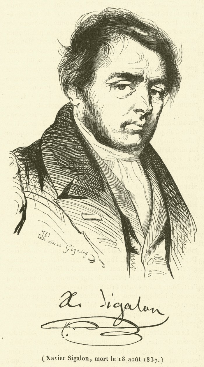 Xavier Sigalon, Died August 18, 1837 by French School
