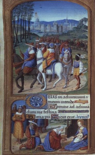 Adoration of the Magi, from the Tilliot Hours (detail) by French School