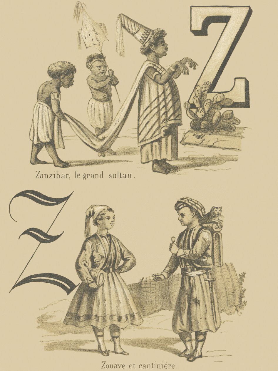 Zanzibar, the Great Sultan / Zuave and Cantiniere by French School