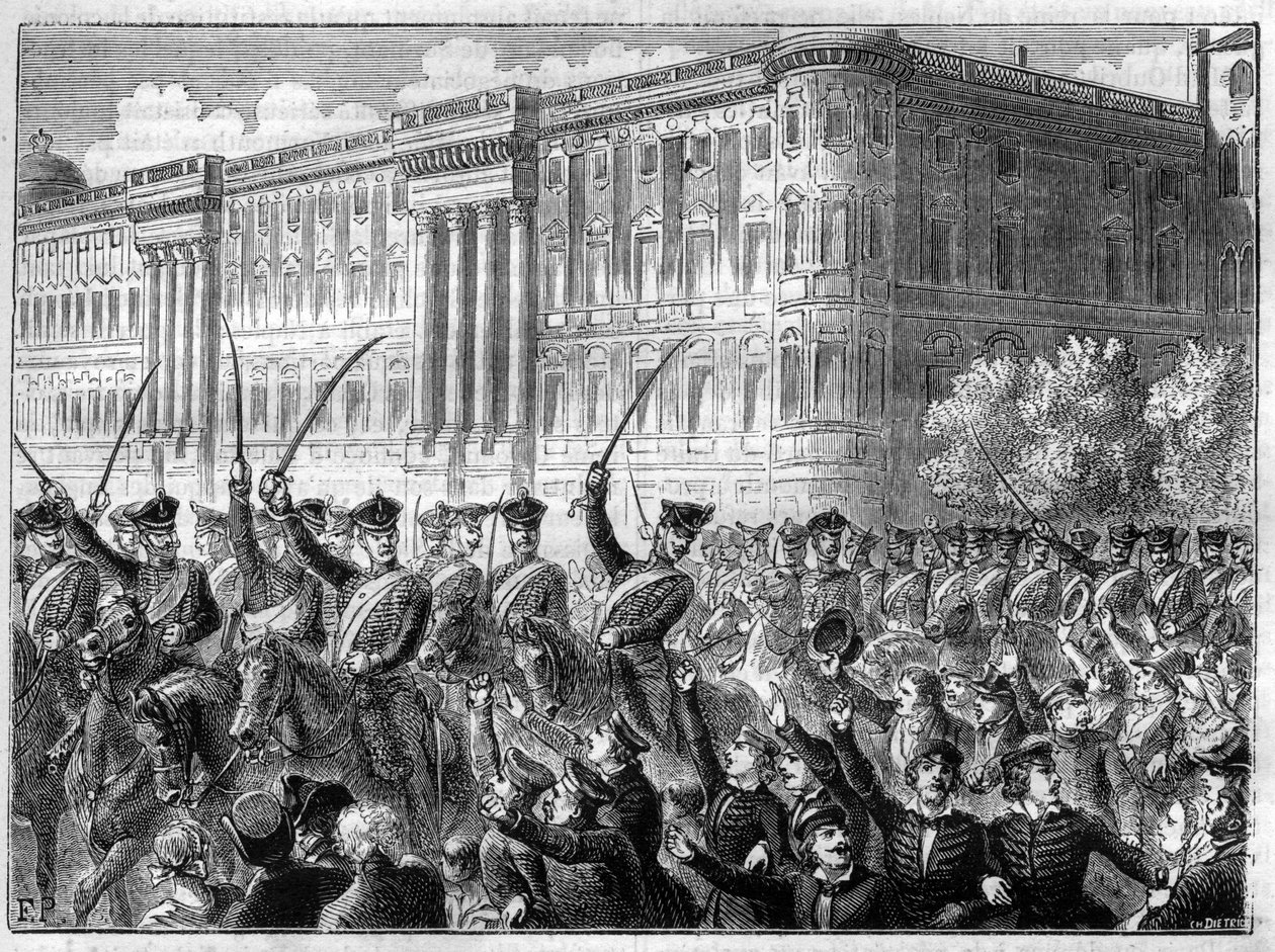 Events War of the Fourth Coalition 1806 - 1807 war enthusiasm in Berlin - Fourth Coalition - Great agitation in Berlin - War cry against France - in Histoire de l