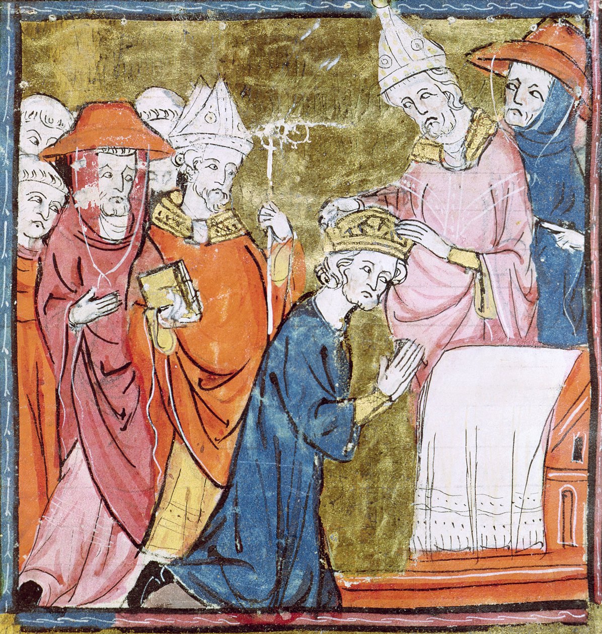 The Coronation of Emperor Charlemagne (742-814) by Pope Leo III at St. Peter