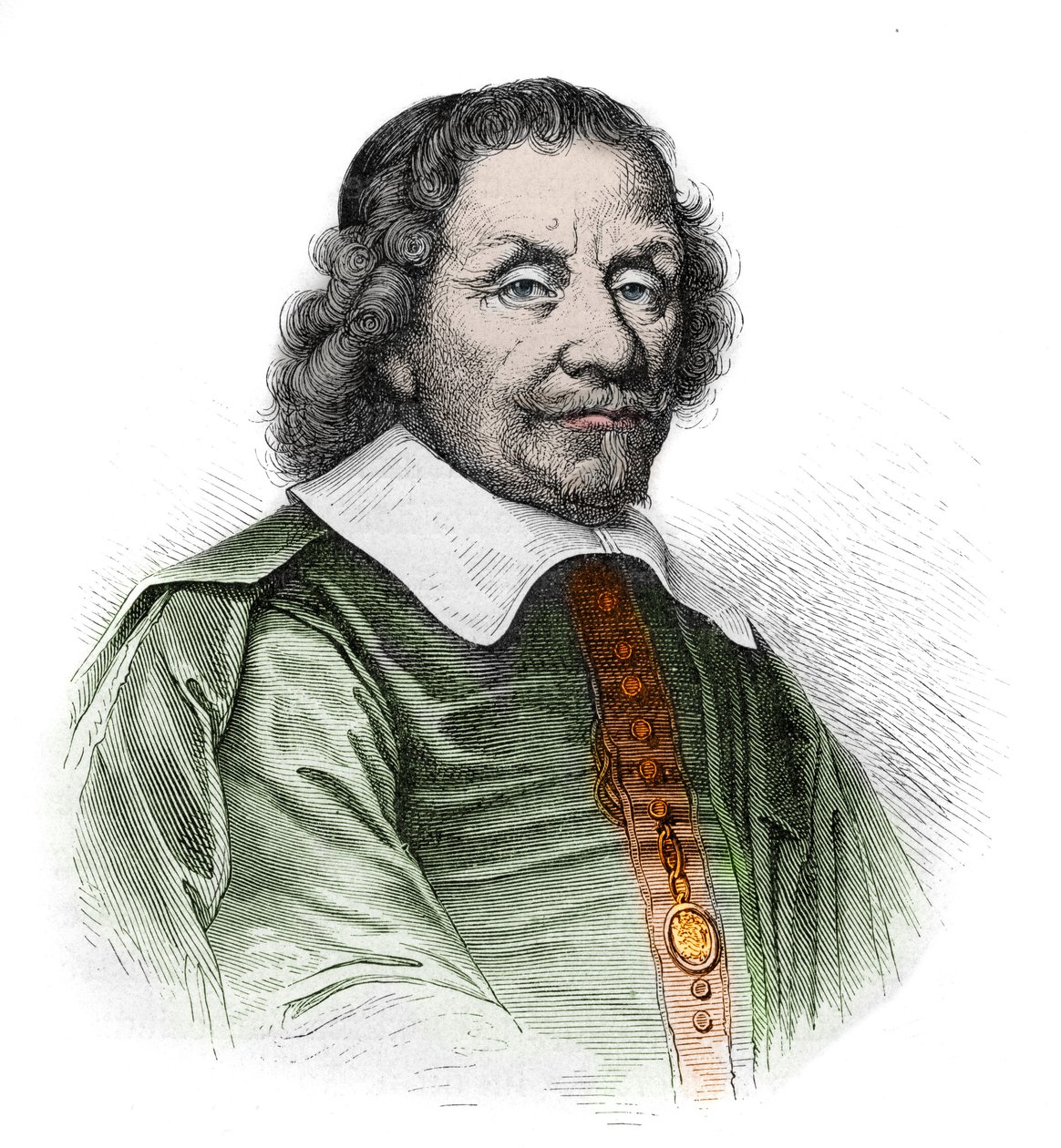 Portrait of Anthonie Heinsius (1641-1720) - Dutch statesman - engraving from 