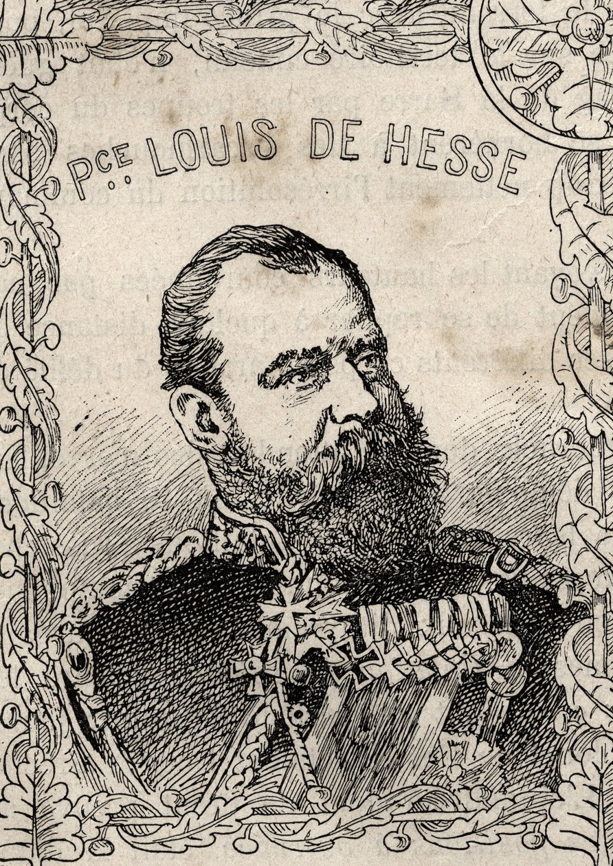 Portrait of the Grand Duke of Hesse Louis IV by Hesse - 1870-71 by French School