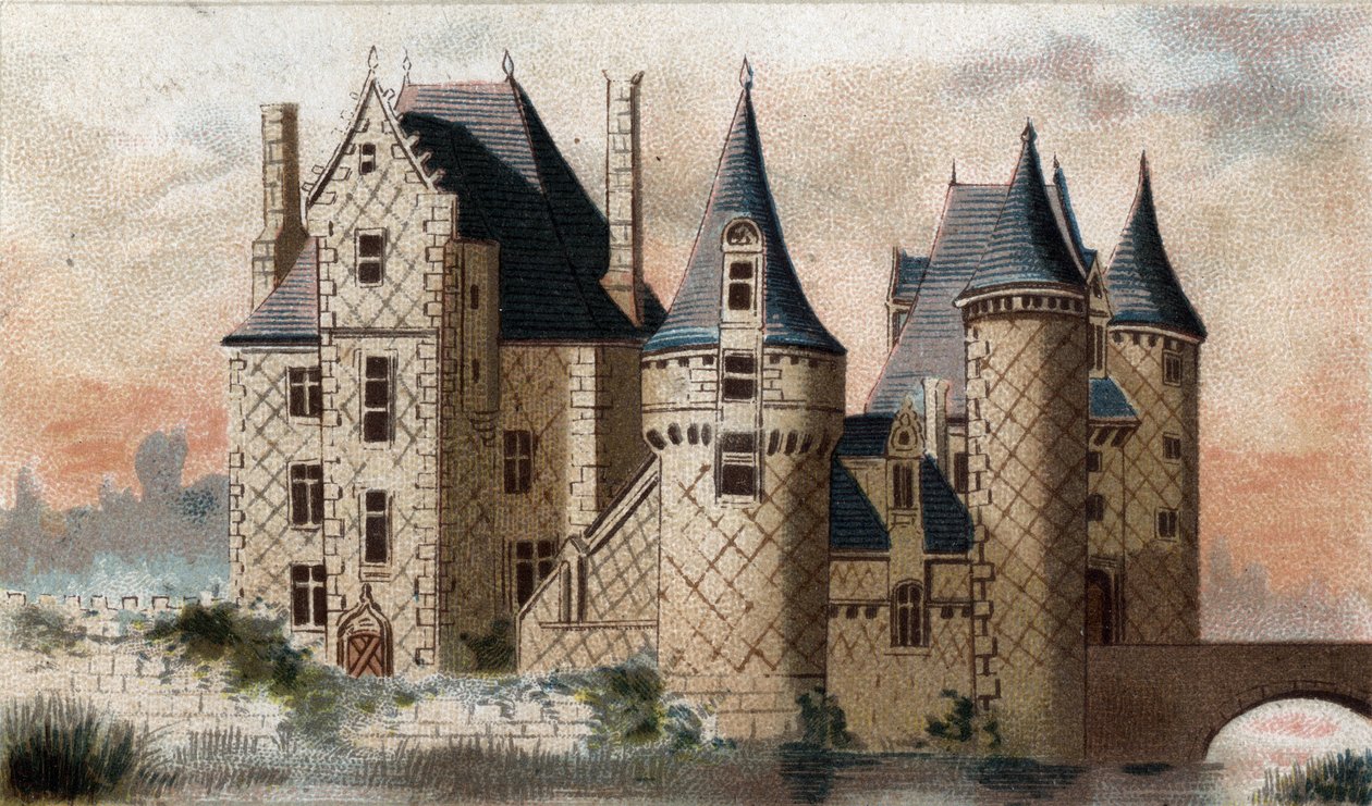 View of the Chateau du Moulin (Loir et Cher) by French School