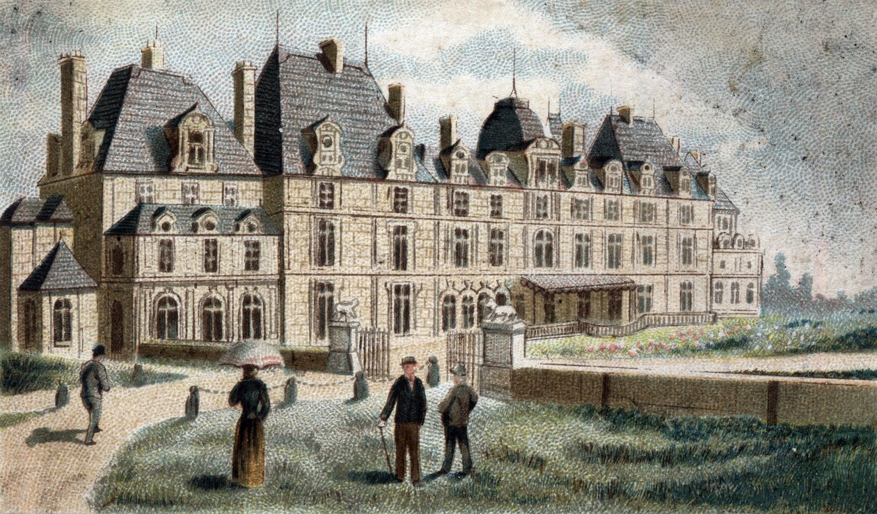View of the Castle of Eu by French School