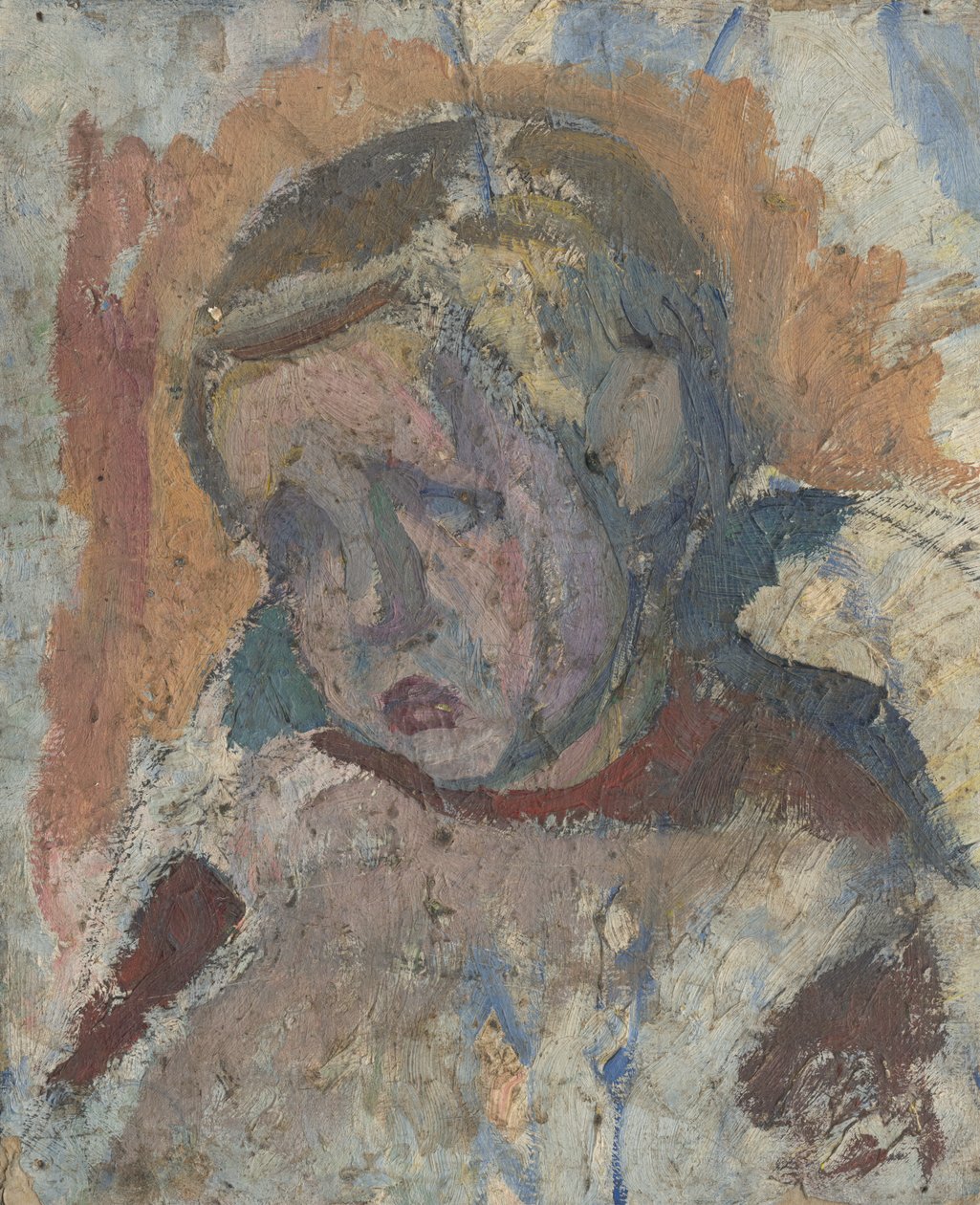 Head Study of a Boy by Frida Konstantin