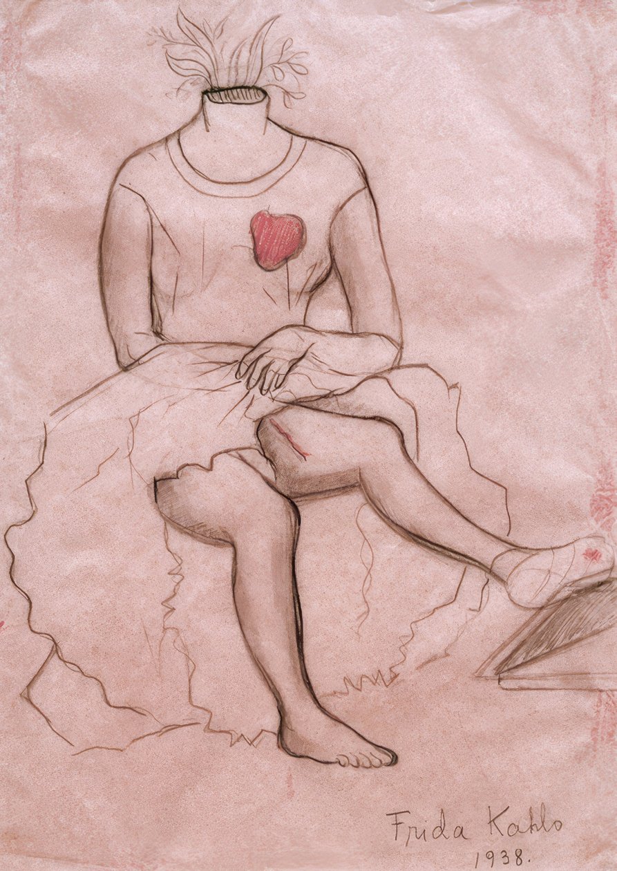 Self-Portrait Showing the Scar by Frida Kahlo