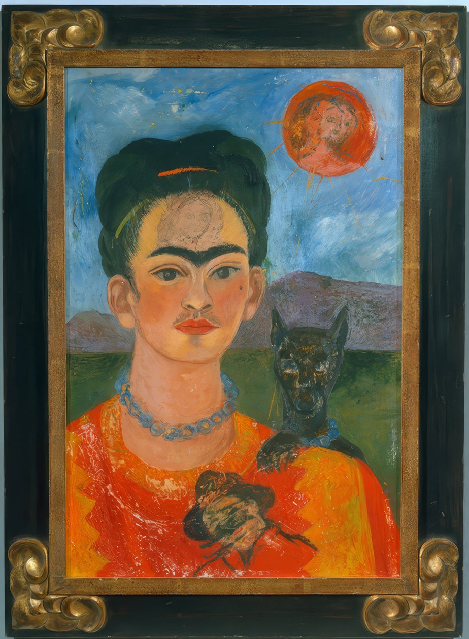 Self-Portrait with the Portrait of Diego on My Chest by Frida Kahlo