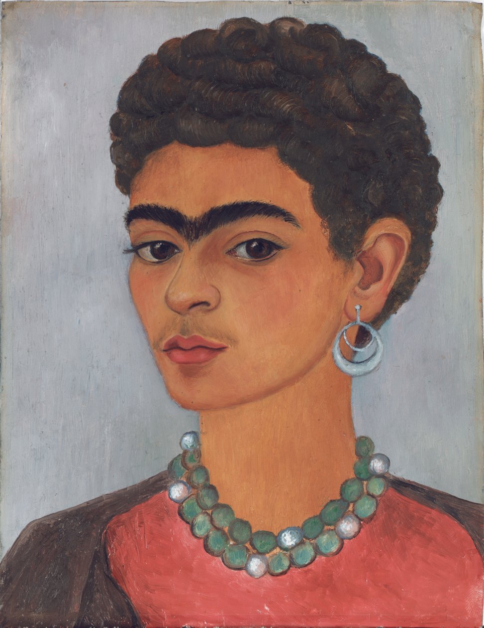 Self-Portrait with Curly Hair by Frida Kahlo