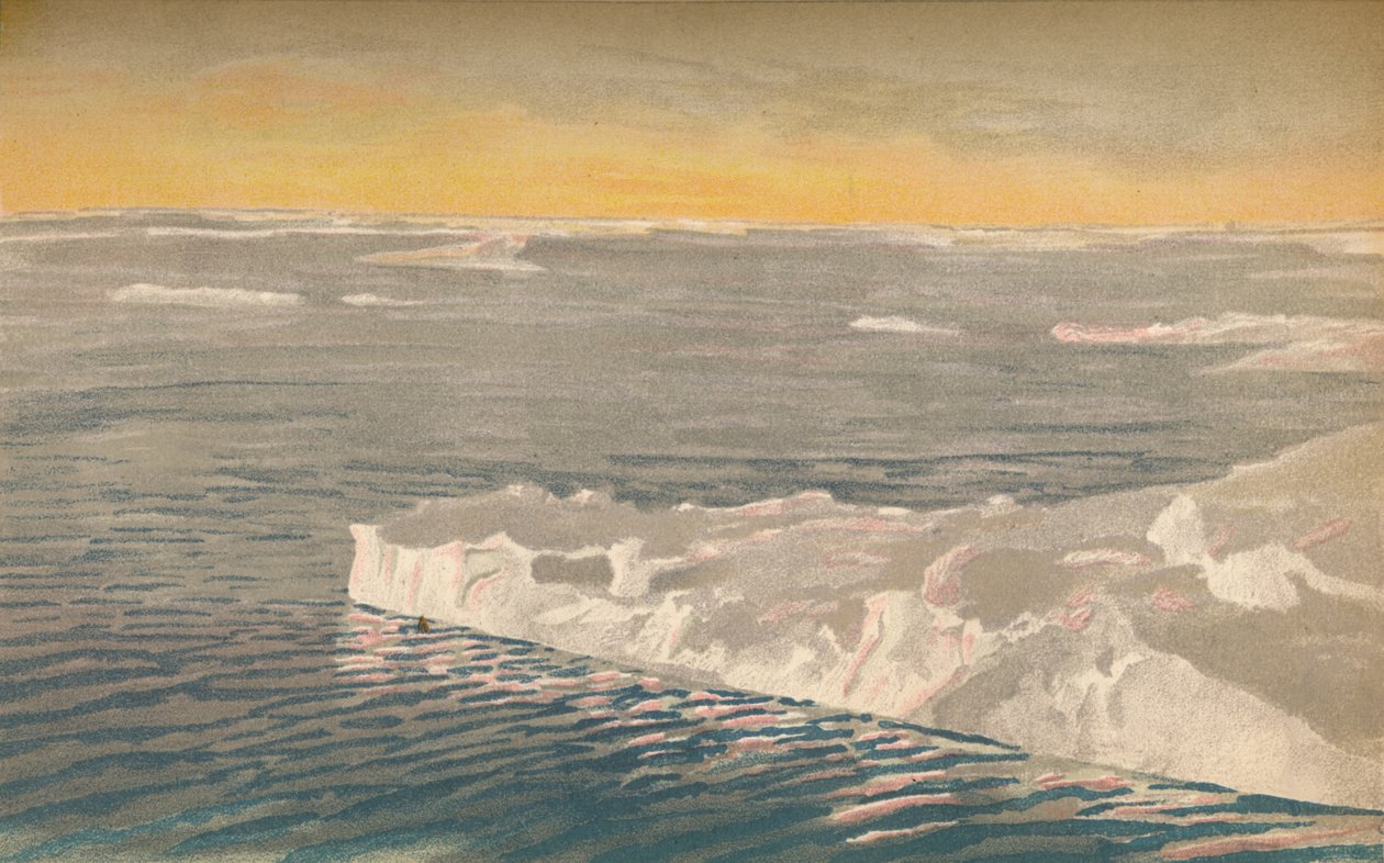 Evening Among the Drift-Ice, 22nd September 1893, 1897 by Fridtjof Nansen