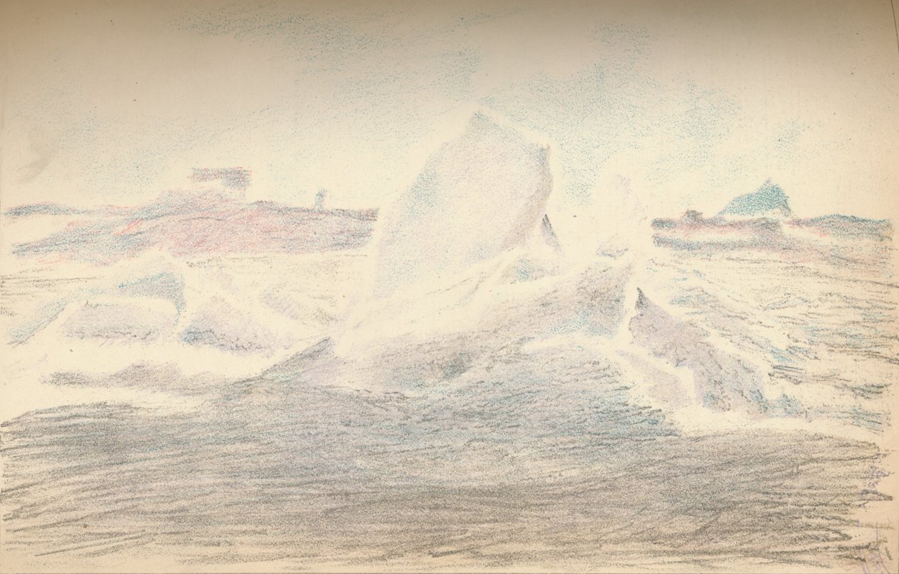 Ice near the Fram, 4th July 1894 by Fridtjof Nansen