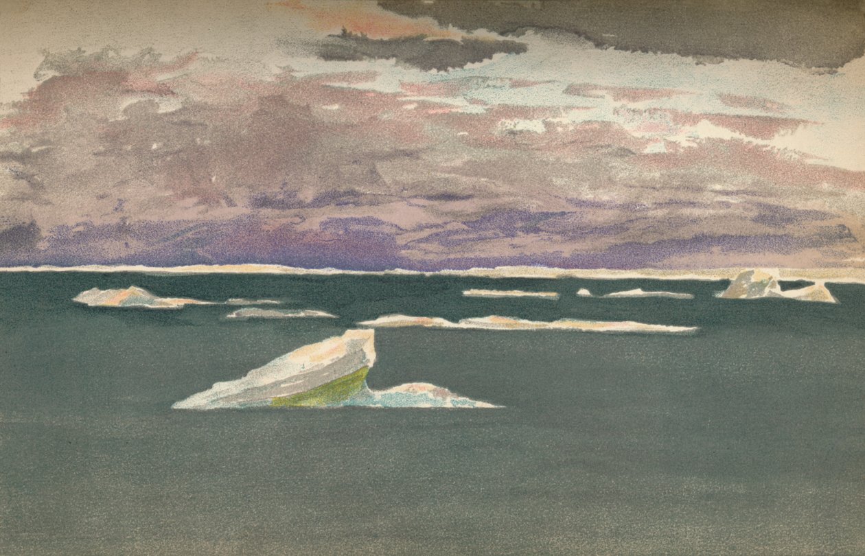 Off the Edge of the Ice - Gathering Storm, 14th September 1893 by Fridtjof Nansen