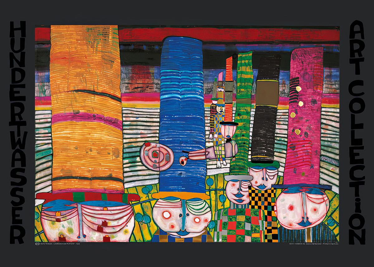 Wearing Hats by Friedensreich Hundertwasser
