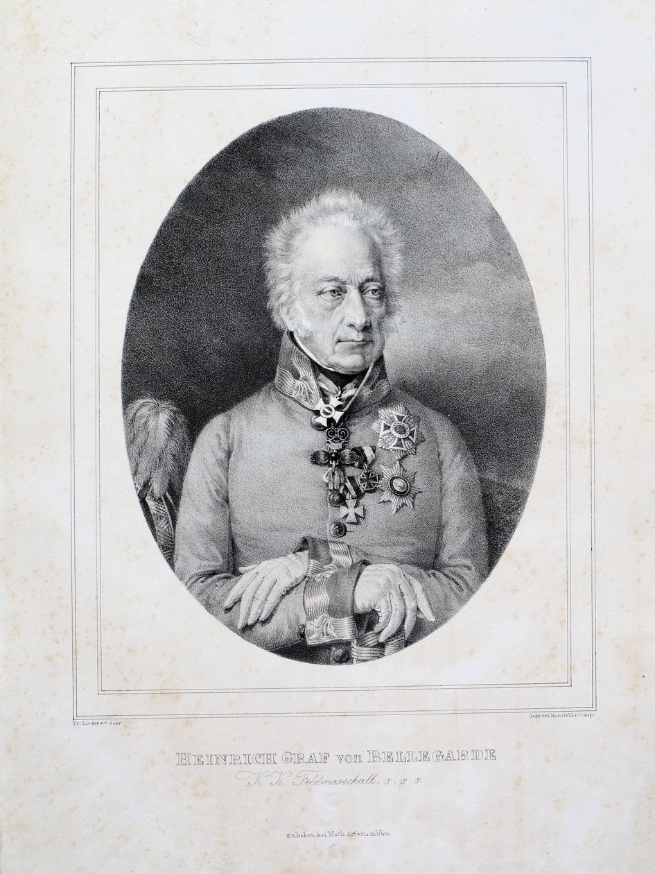 Heinrich Graf von Bellegarde (1757-1845) by Friedrich Lieder