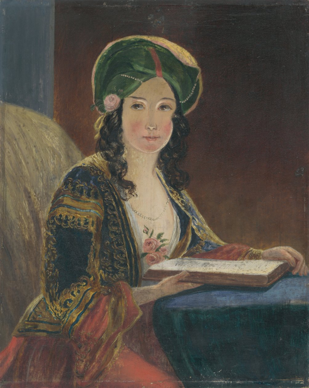 Young Woman in Oriental Costume (The Oriental Woman - Copy) by Friedrich von Amerling