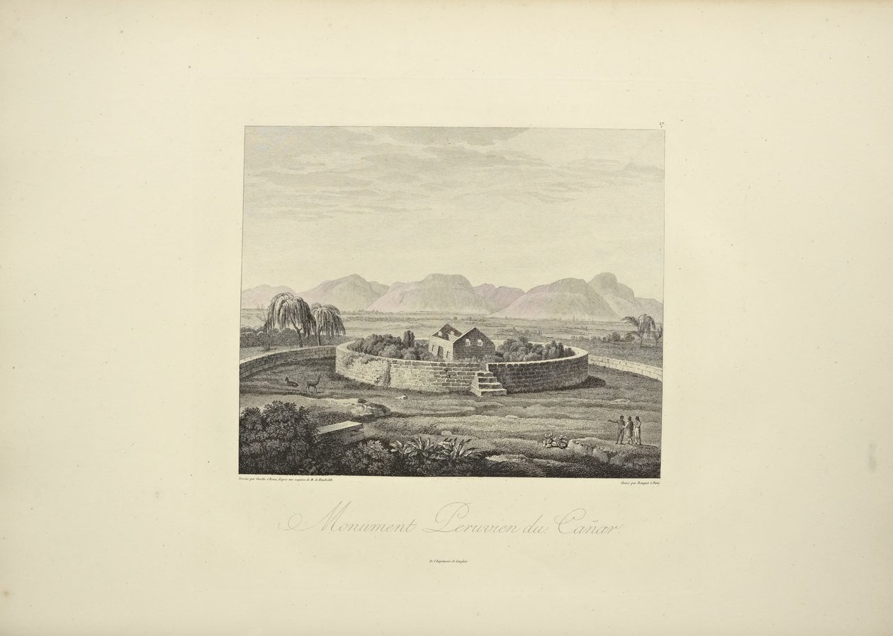 Peruvian Monument of Canar, Illustration from 