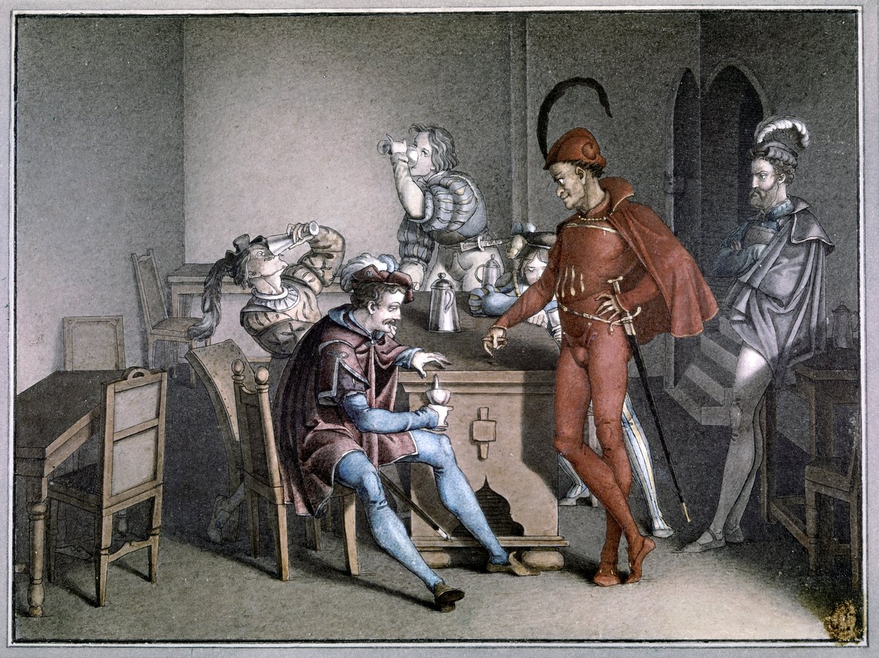 Faust, the Wine Miracle, after 1816 by Friedrich August Moritz Retzsch