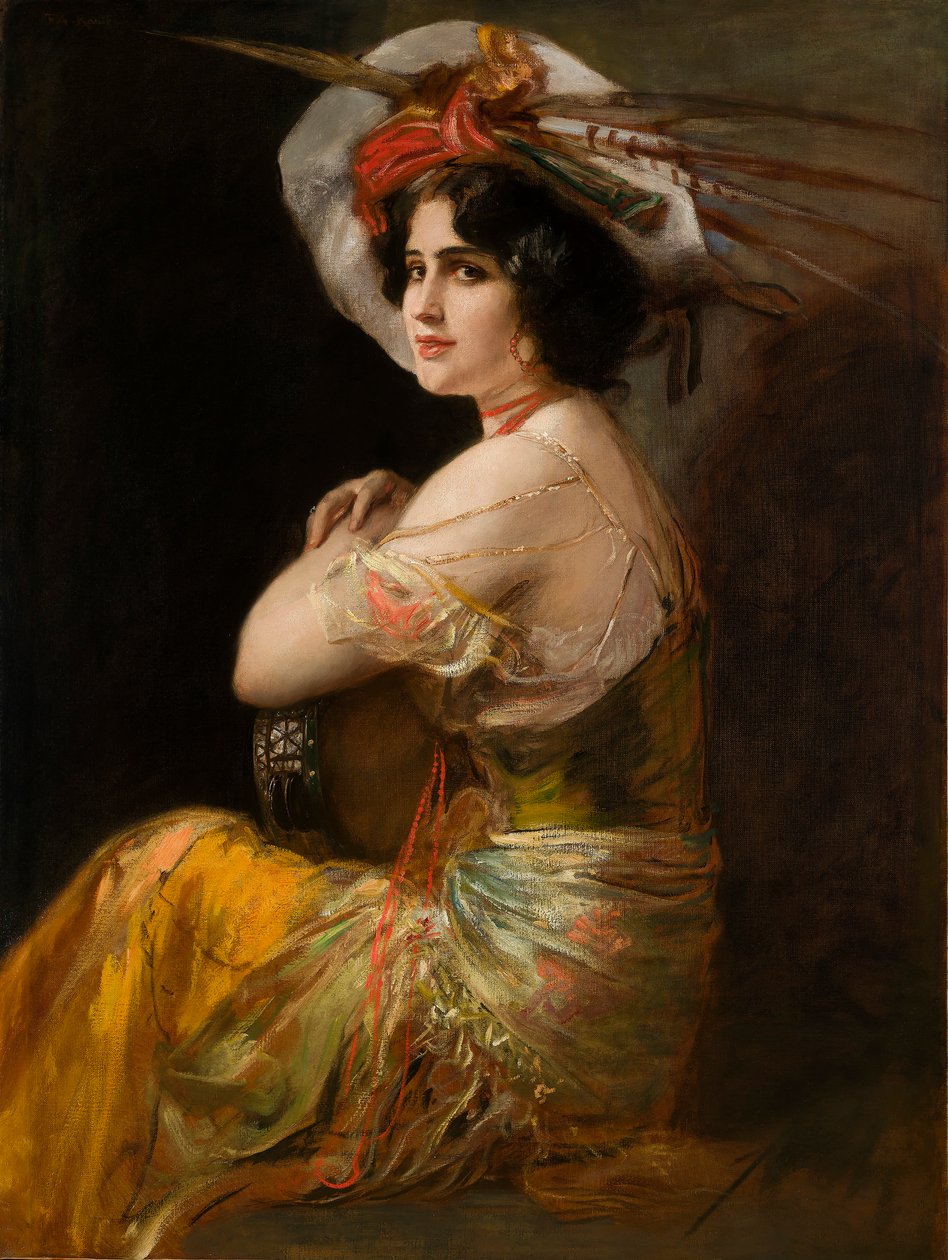 Rosario Guerrero as Carmen by Friedrich August von Kaulbach