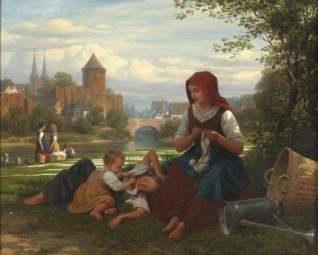The Bleaching, 1845 by Friedrich Eduard Meyerheim