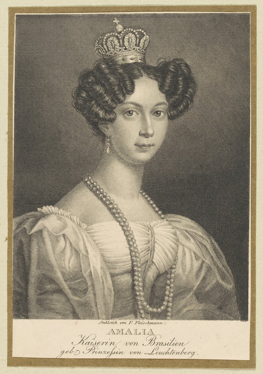 Amélie of Leuchtenberg, Empress of Brazil by Friedrich Fleischmann