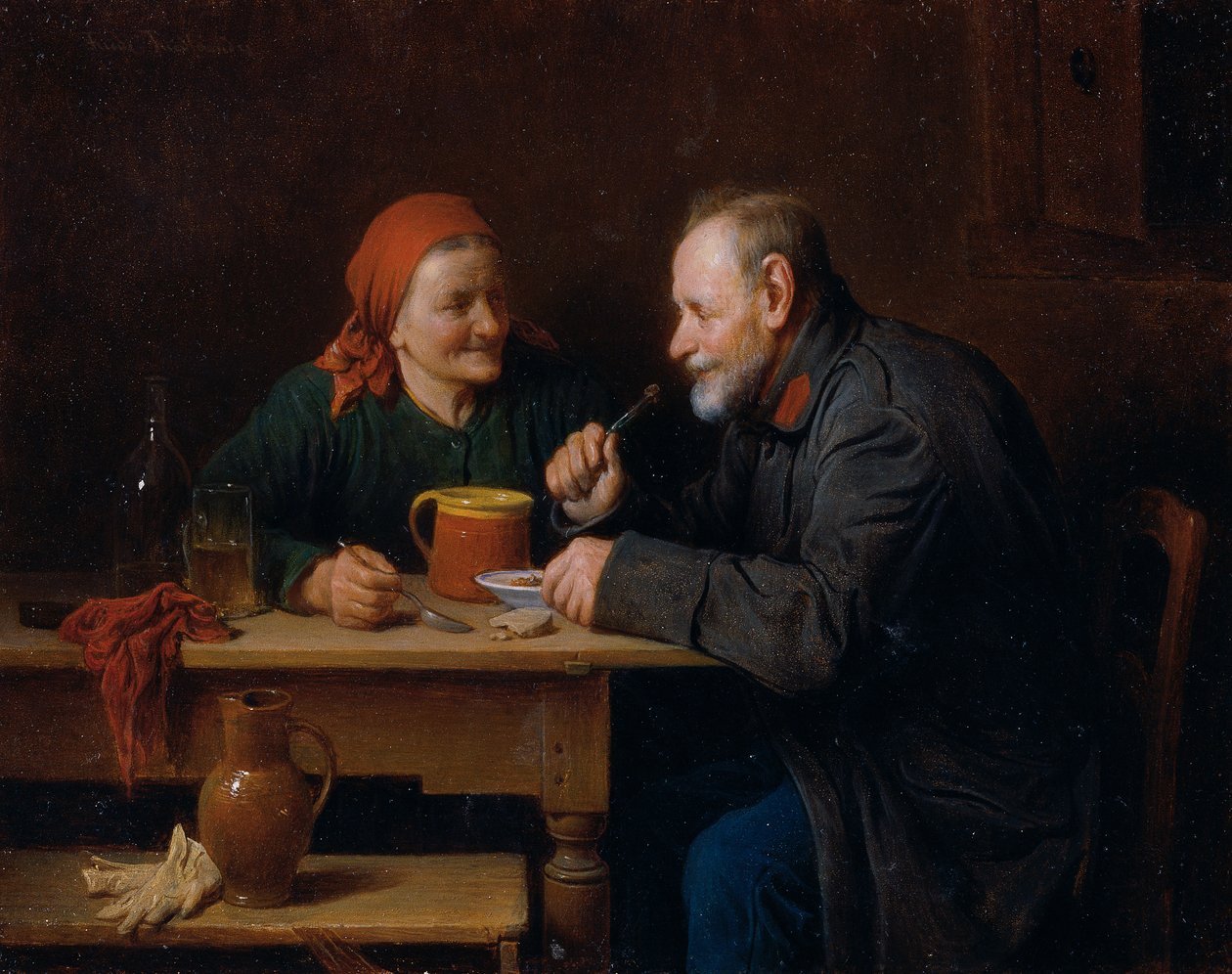 The Midday Meal by Friedrich Friedländer Ritter von Malheim