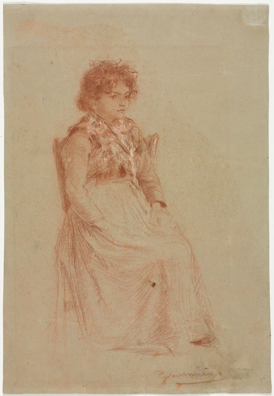 Peasant Woman by Friedrich Gauermann