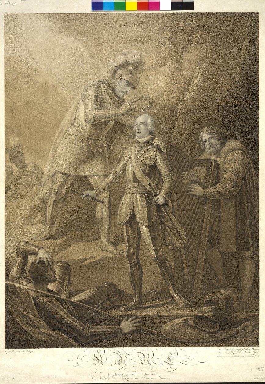 King Rudolf I of Habsburg crowned Archduke Karl by Friedrich Heinrich Fuger