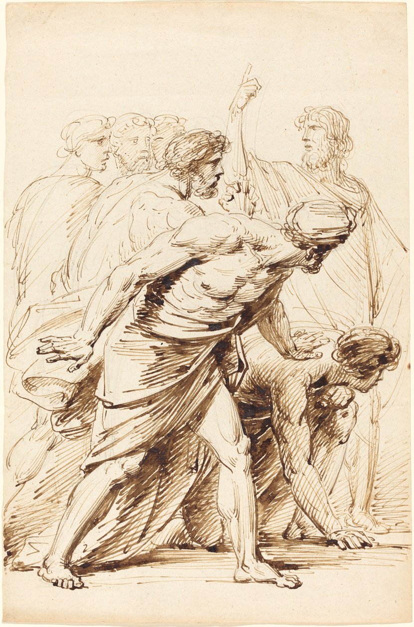 Seven Men in Antique Dress by Friedrich Heinrich Fuger