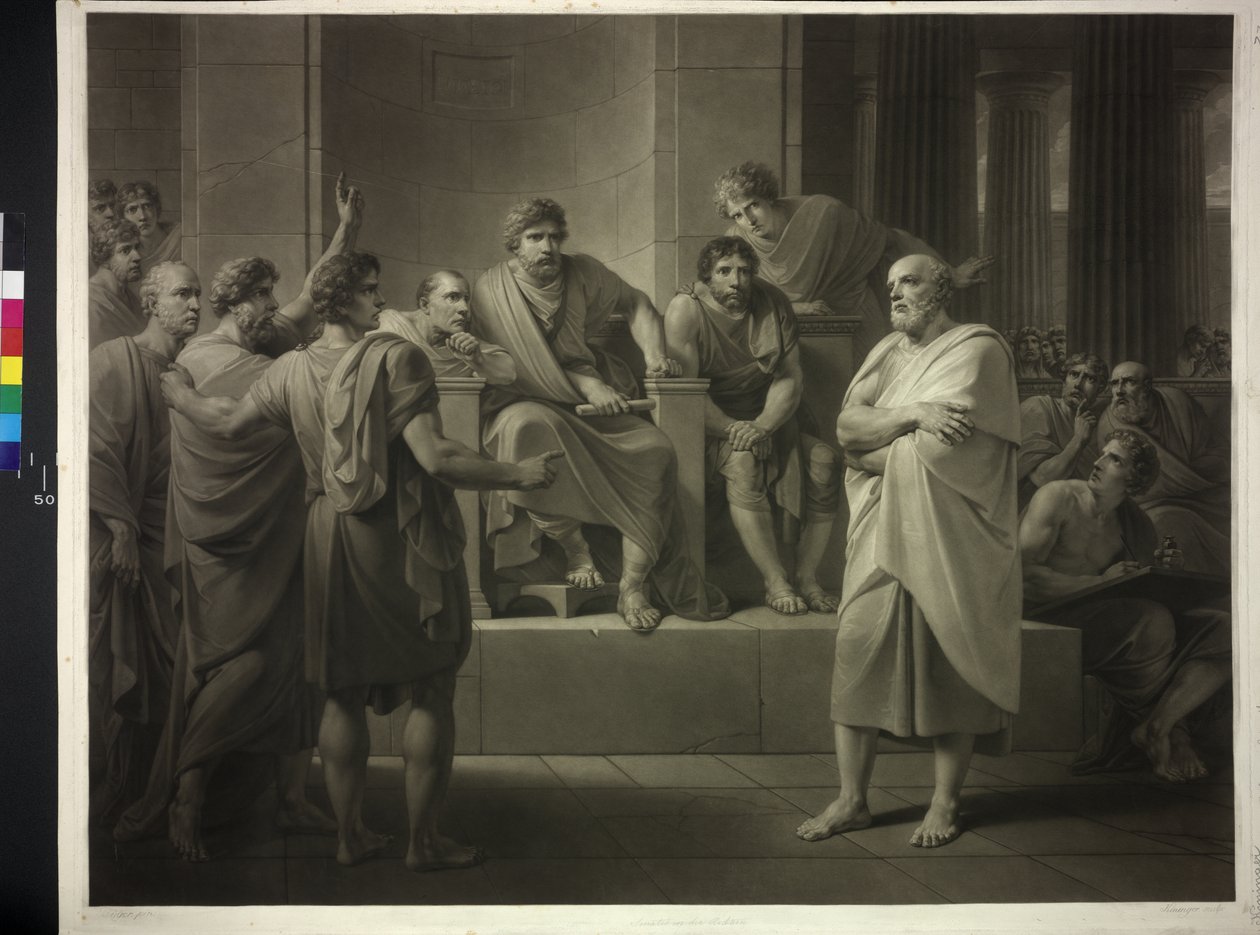Socrates in Front of the Judges by Friedrich Heinrich Fuger