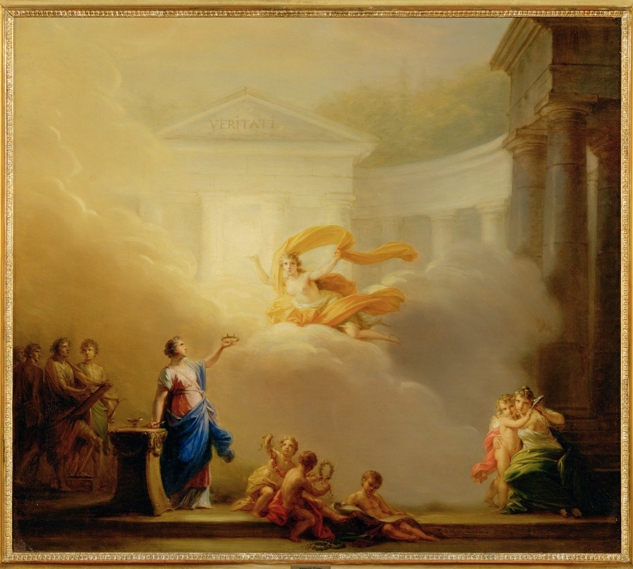 The Muses of Comedy and Tragedy by Friedrich Heinrich Fuger