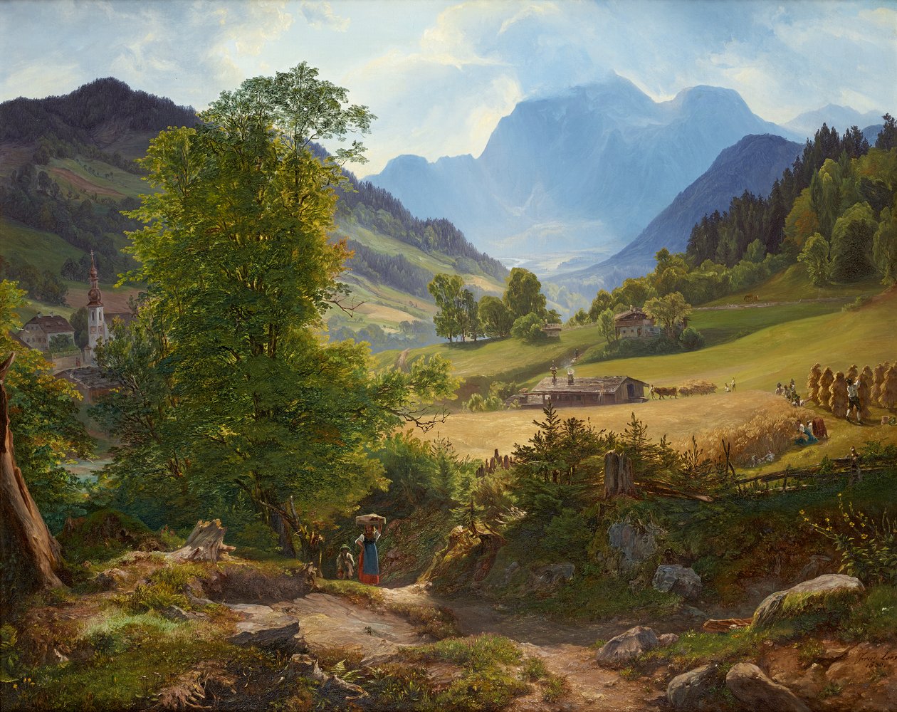 The Ramsau near Berchtesgaden by Friedrich Loos