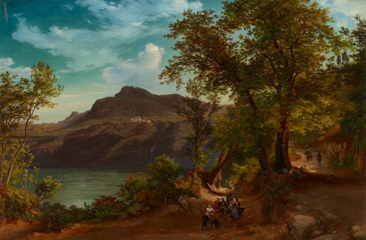 Monte Cavo near Albano by Friedrich Loos