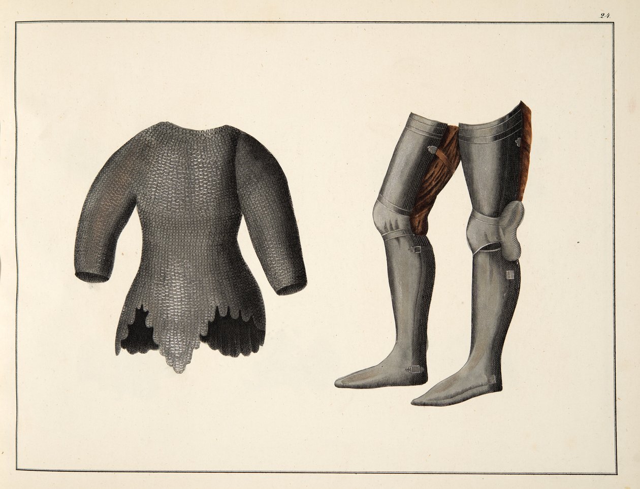Armour, plate from A History of the Development and Customs of Chivalry ...