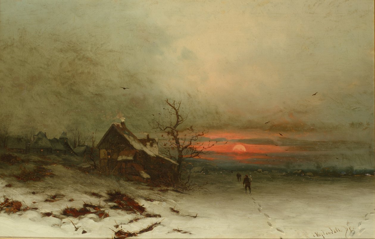 Returning Home at Sunset by Friedrich Nicolai Joseph Heydendahl