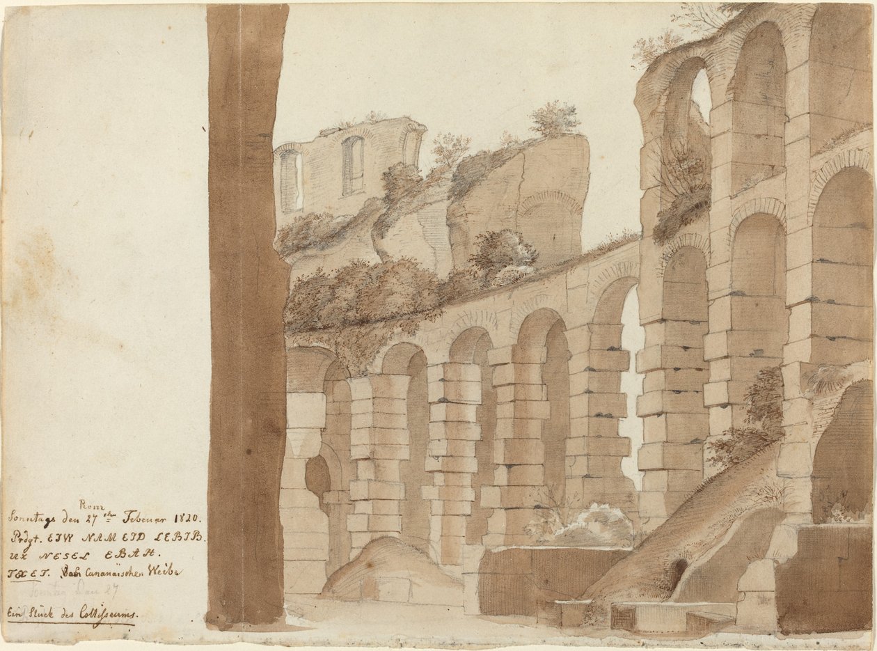 A Corner of the Colosseum by Friedrich Olivier