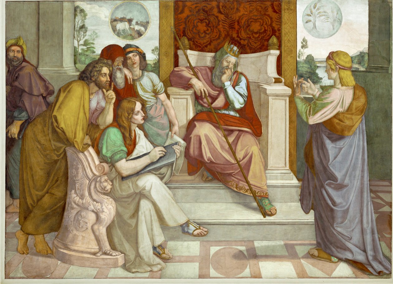 Joseph of Egypt and Potiphar, Egyptian Official by Friedrich Overbeck