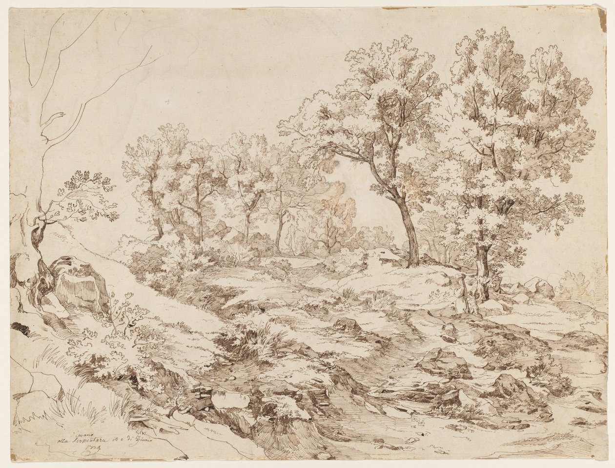 La Serpentara near Olevano by Friedrich Preller