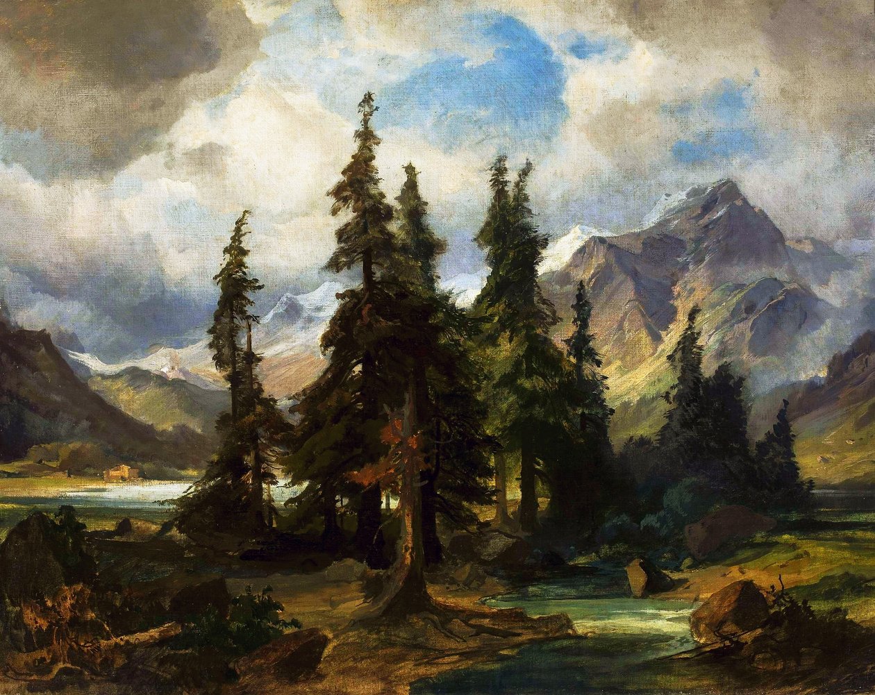 Norwegian landscape by Friedrich Preller the Elder