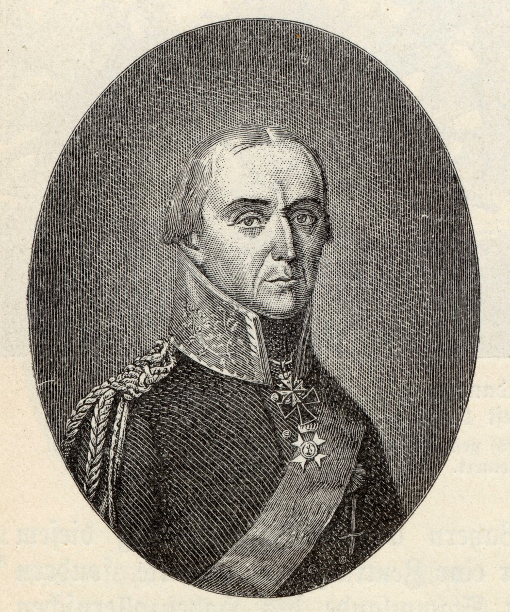 Friedrich Wilhelm Graf Bülow von Dennewitz by Friedrich Wilhelm Bollinger